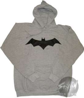 comics batman dark knight animated logo small hoodie hooded sweatshirt