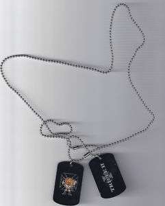 TRIPLE H. ILLUSTRATED DOUBLE DOG TAGS WWE WRESTLING  