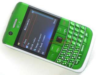 Unlocked WIFI TV Tri Sim QWERTY cell phones T9900 Green  