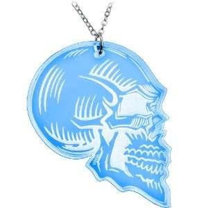  Light Blue Skull Necklace Jewelry