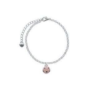   Soccerball   Two Sided   Silver Plated Elegant Charm Bracelet Jewelry