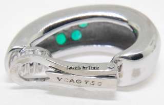 Van Cleef & Arpels Ring & Earring Set 18k Diamond & Emerald VCA