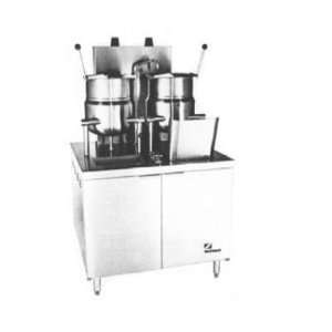   36 in Standard Cabinet & (2) 6 Gallon Kettle Assembly, Stainless, NG