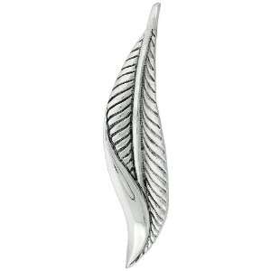    Sterling Silver 3 (76 mm) Leaf Brooch Pin Sabrina Silver Jewelry