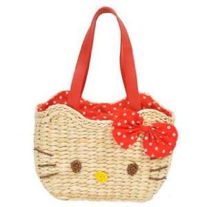  Hello Kitty Red Straw / Beach / tote bag Baby