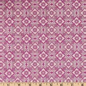   Treasures Facets Magenta Fabric By The Yard Arts, Crafts & Sewing