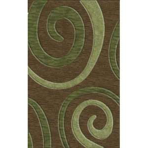   Riley DL17 Fudge Fern Aloe 6 Square Area Rug