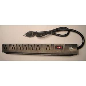  7 Outlet surge protector multi purpose. Rocker switch+ on 