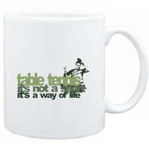 Mug White  Table Tennis WAY OF LIFE Table Tennis  Sports 