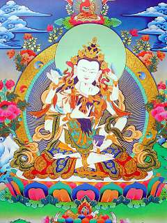 Vajrasattva Consort Tibetan Thangka Poster for Dharma  