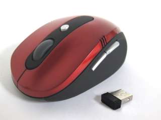 4G Wireless Optical Mouse w/ Mini USB Receiver RED  