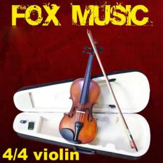 Full Size 4/4 Violin/Fiddle Hard Maple Wood W/ Case Bow Rosin VINTAGE 