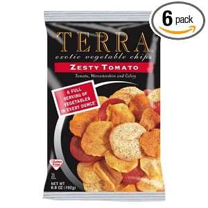 Terra Exotic Zesty Chips, Tomato, 6.8 Ounce (Pack of 6)  