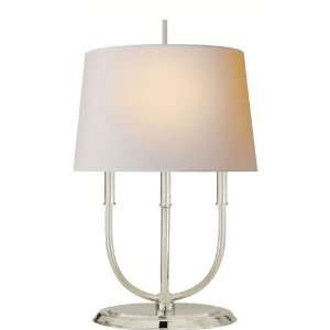   Thomas Obrien 4 Light Table Lamps in Polished Silver