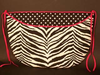 Nursery Baby Room Toy bag ~Zebra hot pink~  