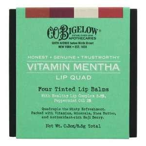   Vitamin Mentha Lip Quad   Four Tinted Lip Balms   0.3 oz (8.5 g) Total