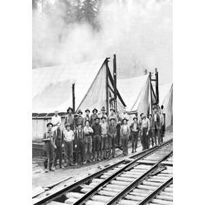  Logging Camp   Paper Poster (18.75 x 28.5) Sports 