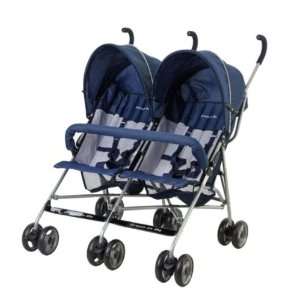    Dream on Me Side By Side Twin Baby Stroller, Navy 