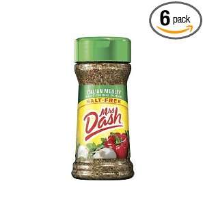 Mrs. Dash Italian Medley, 2.0 Ounce (Pack of 6)  Grocery 