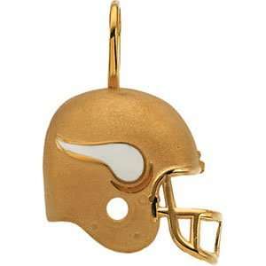  NFL 14K Gold Minnesota Vikings Helmet Pendant Jewelry