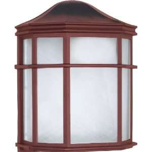 Nuvo 1 Light   10 inch   Cage Lantern Wall Fixture   Die Cast, Linen 