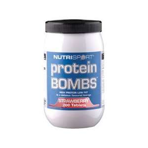  Nutrisport Protein Bombs   200 Tabs   Strawberry Sports 