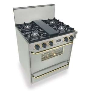 Open Burner All Gas Range With Standard Oven And Continuous Top Grates 