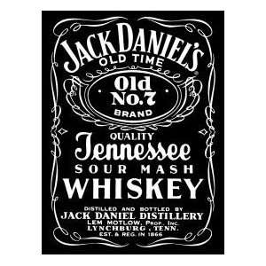  Jack Daniels Whiskey Black Label Tin Sign #H780
