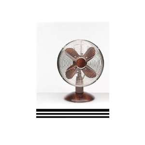   Deco Breeze Colored Table Top Metal Fan in Tiger Print