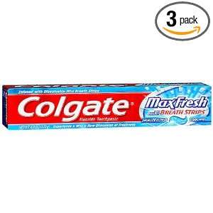   MaxFresh with Mini Breath Strips Whitening Cool Mint Toothpaste, 6 Oz