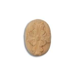 #22 CKP Brand Hand Carved Medium Oval Wood Rosette, Cherry 