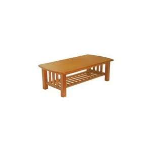  Stanford Honey Oak Wooden Coffee Table from Elite