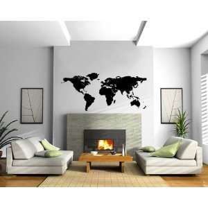 World Map Earth Globe Science Geography Decor Wall Mural Vinyl Decal 